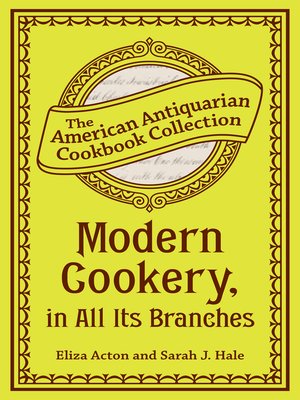 cover image of Modern Cookery, in All Its Branches